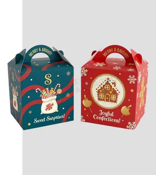 christmas candy boxes with logo