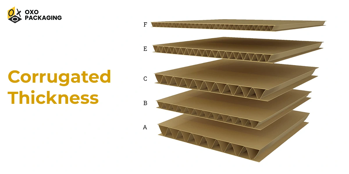 corrugated thickness