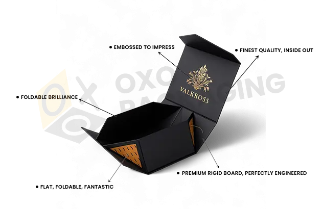 Custom Collapsible Rigid Boxes by OXO Packaging