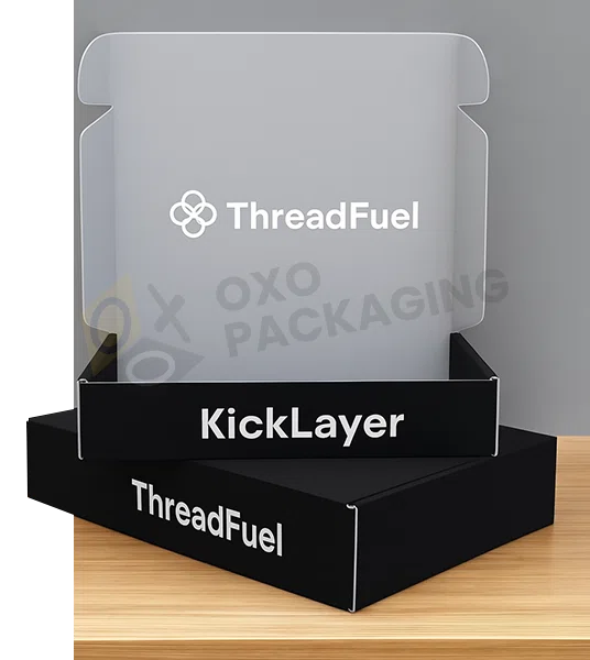 Custom Printed Black Mailer Boxes