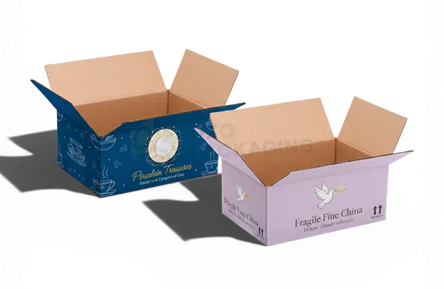 Custom Printed Collector Plate Shipping Packaging