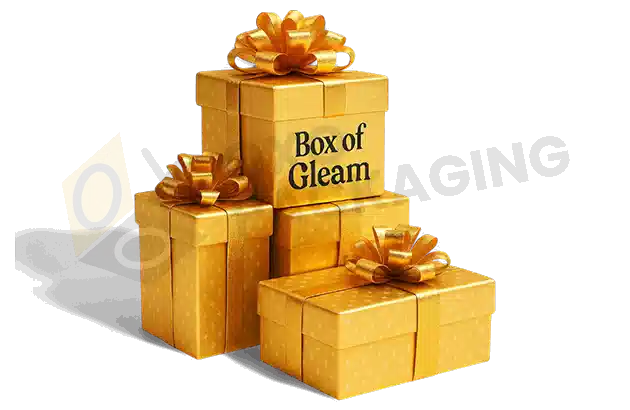 Custom Prited Gold Gift Packaging