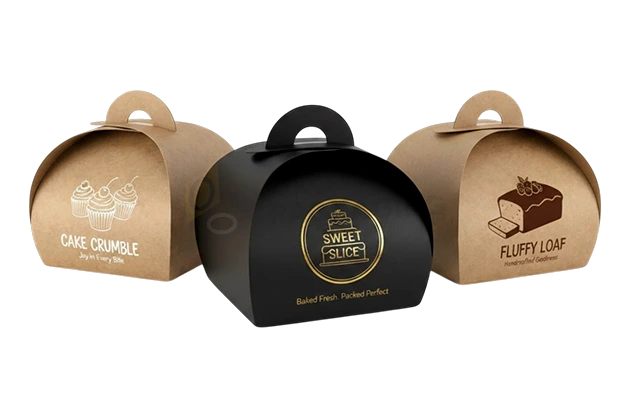 Custom Printed Kraft Cake Packaging