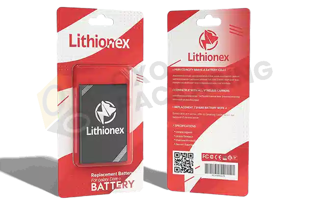 mobile battery packaging with logo