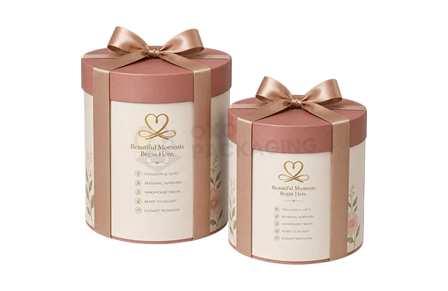 Custom Printed Round Gift Packaging