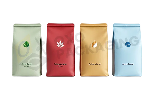 Custom Printed Stand Up Coffee Bags Packaging