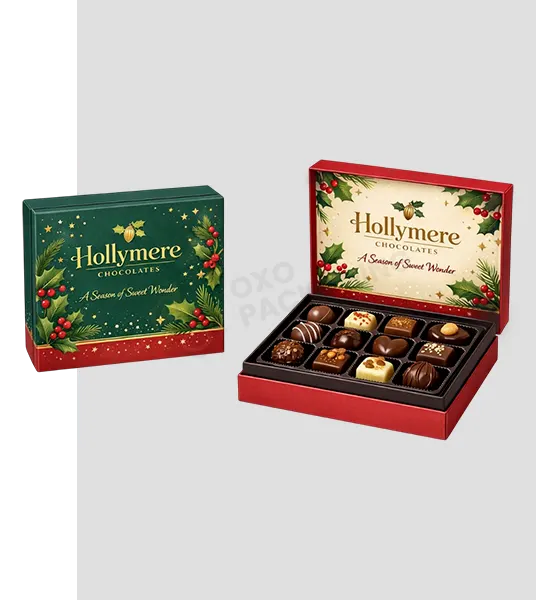 Customized Christmas Chocolate Boxes