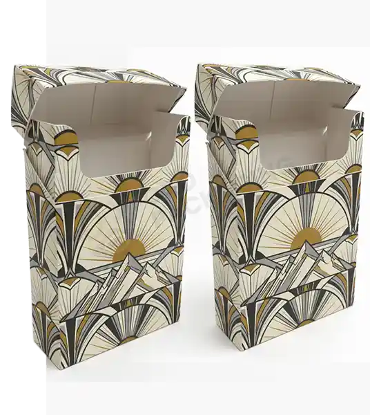 customized empty paper flip top cigarette boxes
