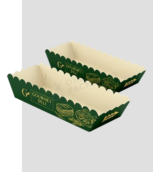 customized paper food trays boxes