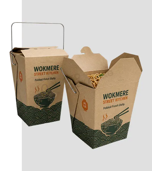 customized printed chinese food packaging