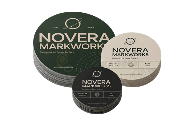 customized printed circle label