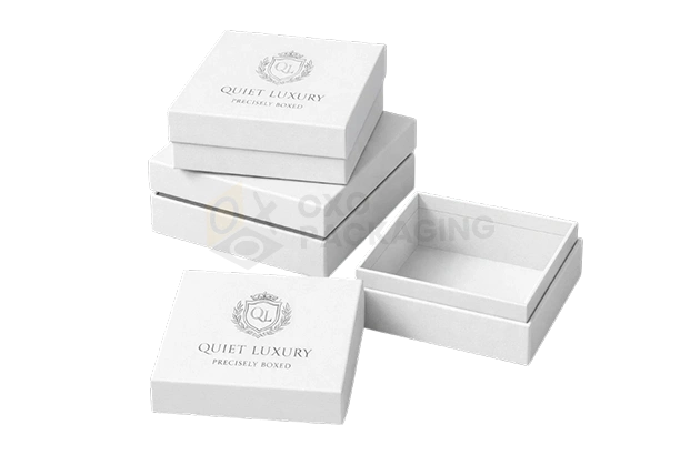 customized white rigid boxes
