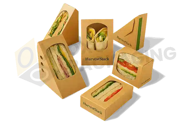 eco friendly kraft sandwich boxes