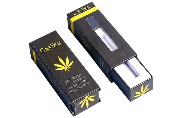 empty vape cartridge packaging box