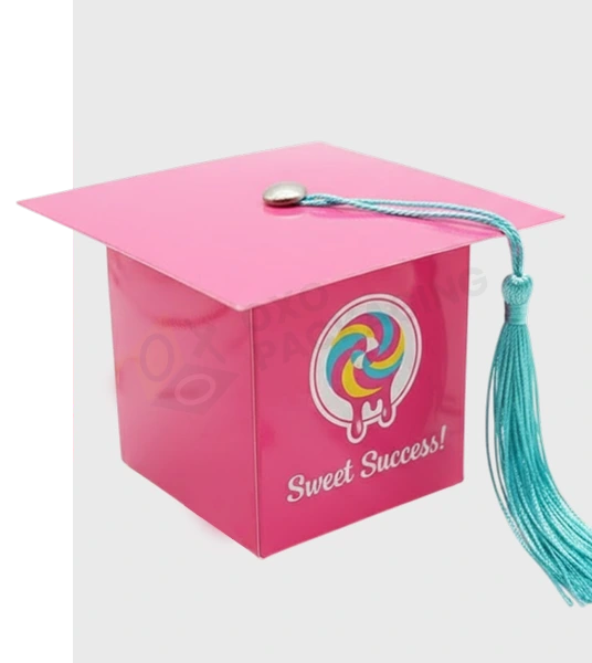graduation cap party favor boxes