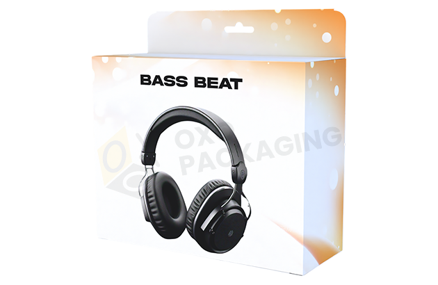 headphone packaging with logo