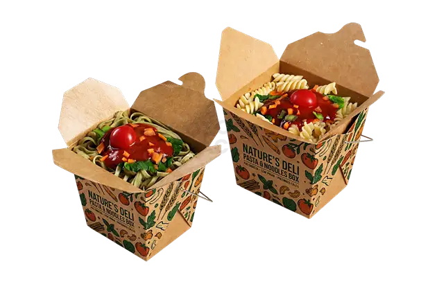 personalized kraft brown take out boxes