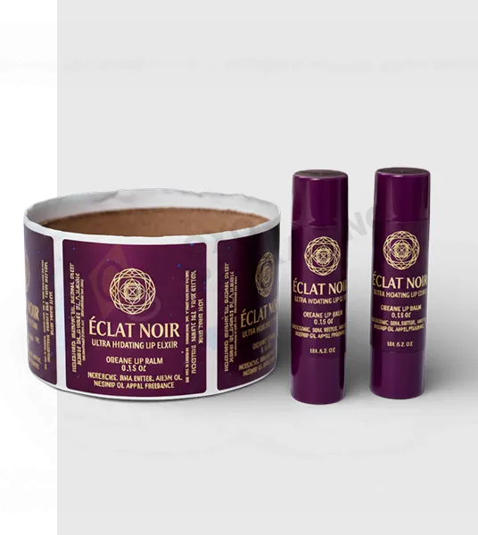 Personalized lip balm labels