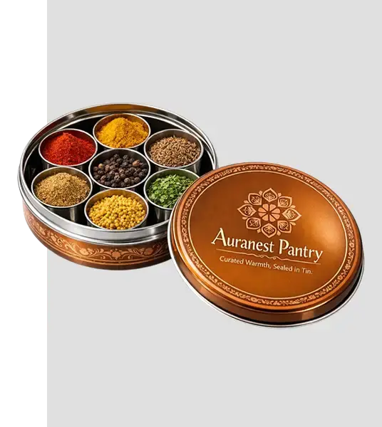 printed spice tin box
