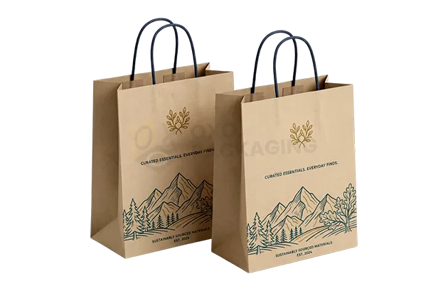 Unique Twisted Handle Paper Bags bulk