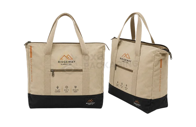 zipper tote bag with logo