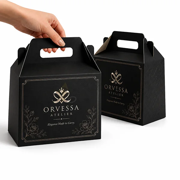 black gable packaging boxes