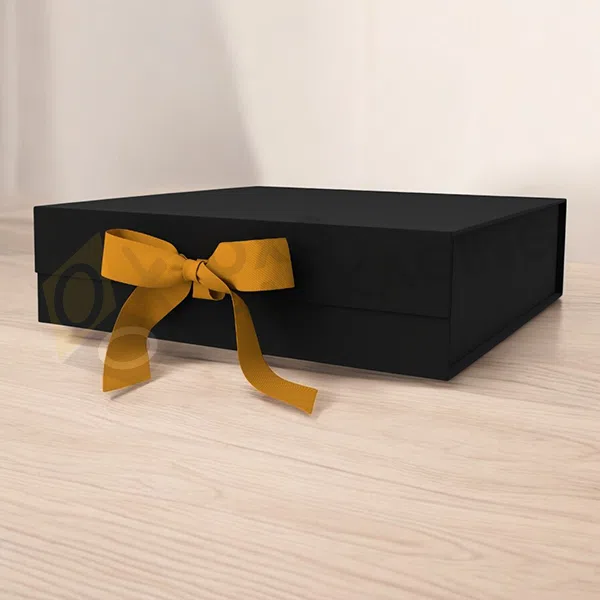 black magnetic gift boxes