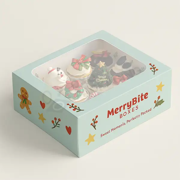 christmas cupcake boxes