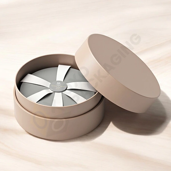 circular gift boxes with logo