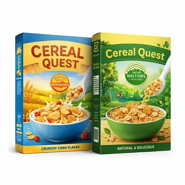 custom colorful cereal boxes