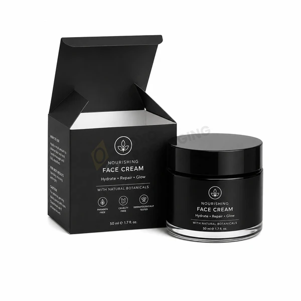 cream packaging boxes