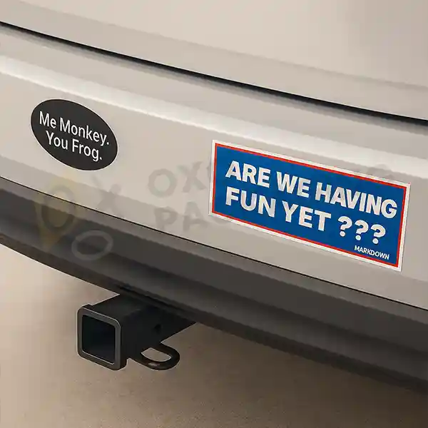 custom bumper stickers with free shipping