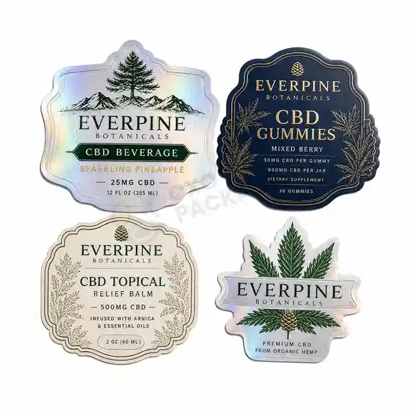 Custom cbd labels with logo