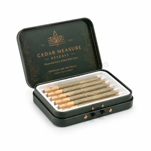 Custom CBD Pre-Roll Tin bulk