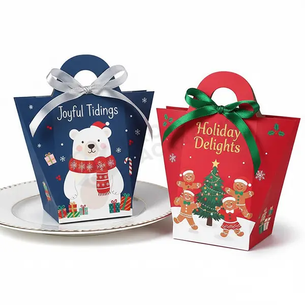 custom christmas mini treat bags