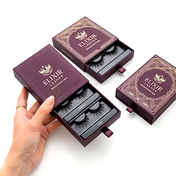 Custom Eye lashe box wholesale