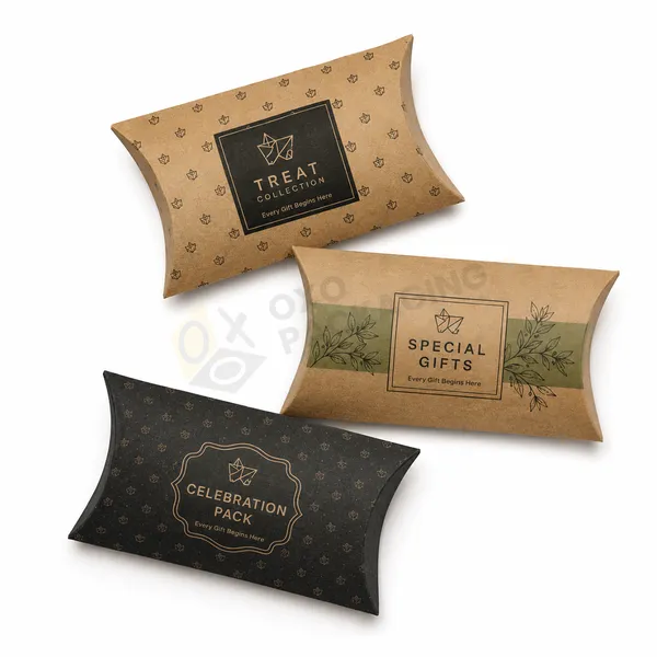 custom kraft pillow boxes