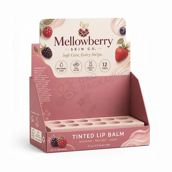 Custom Lip Balm Display Packaging Boxes Wholesale