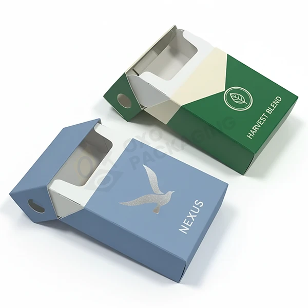 custom paper flip top cigarette boxes