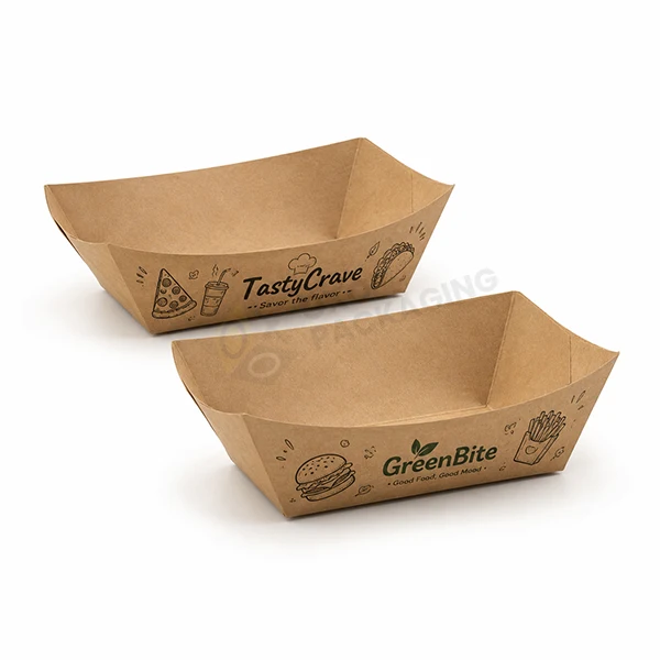 custom paper food trays packaging boxes
