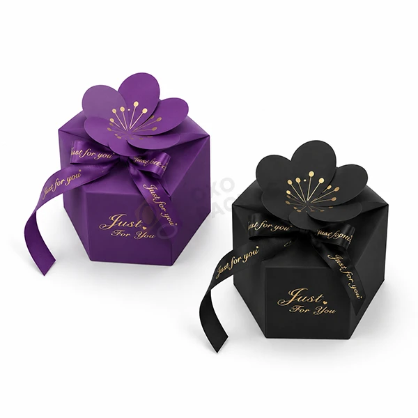 custom petal top boxes in bulk