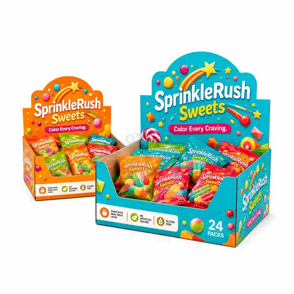 Custom Printed Candy Display Packaging Box