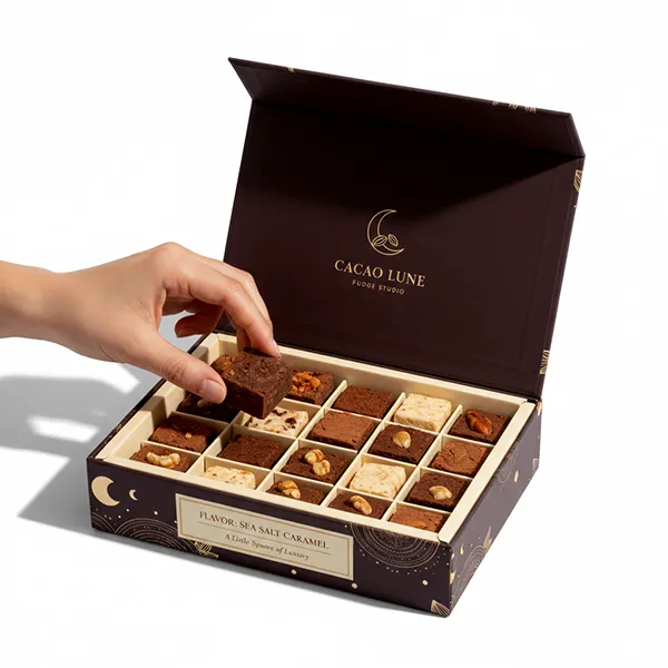custom printed fudge boxes
