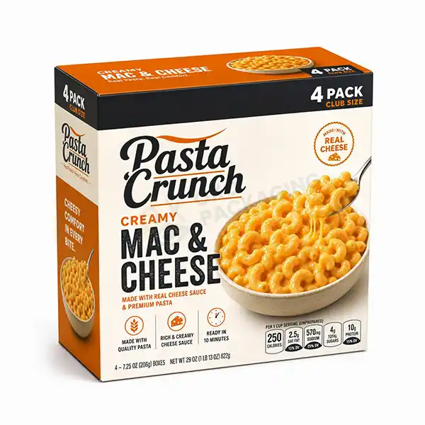 custom printed pasta packaging boxes