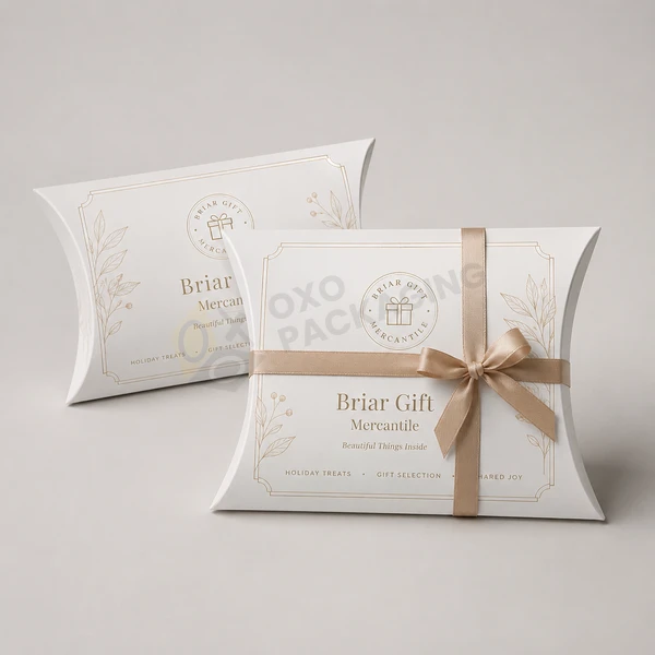 Custom White Pillow Boxes