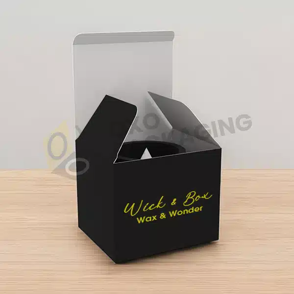 customized black candle boxes