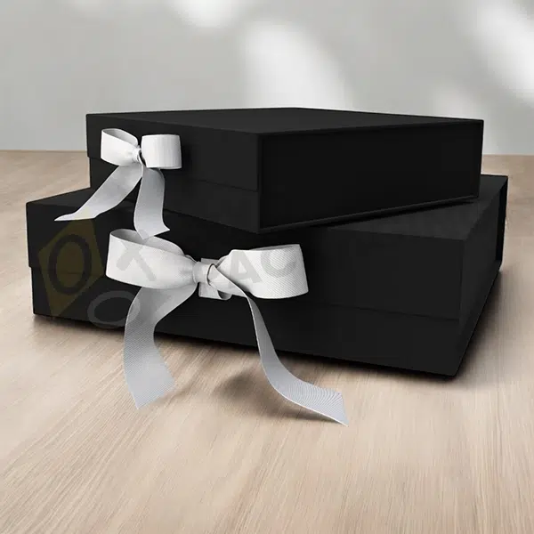 customized black magnetic gift boxes