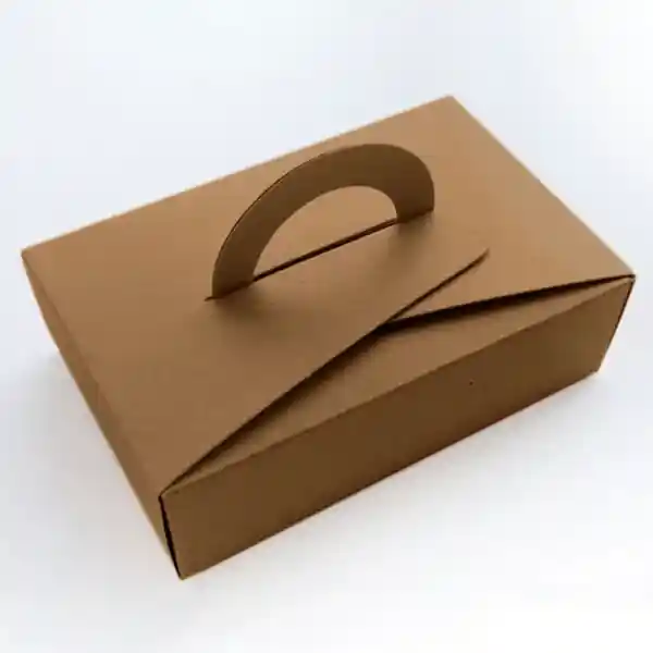 customized kraft paper box with handle