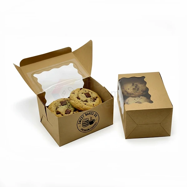 holiday cookie boxes with window