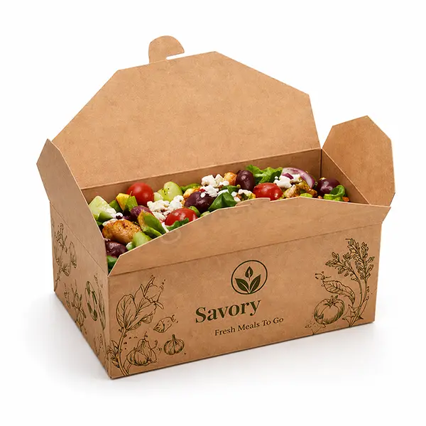 kraft brown take out boxes